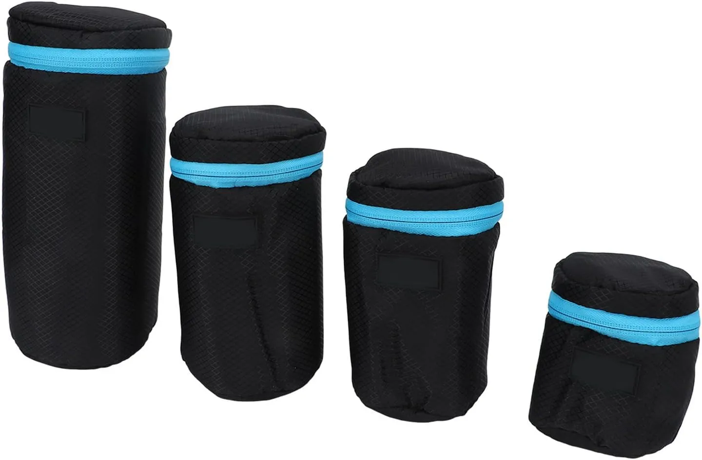 Waterproof Neoprene Camera Lens Pouch Bag Kit with Metal Buckle Zipper for DSLR Micro Single Lenses Outdoor Shooting