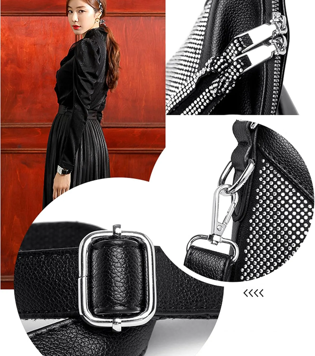 Women Bags Vintage Soft Leather Shoulder Bag Femlae Hobos Crossbody Bag Ladies Handbag
