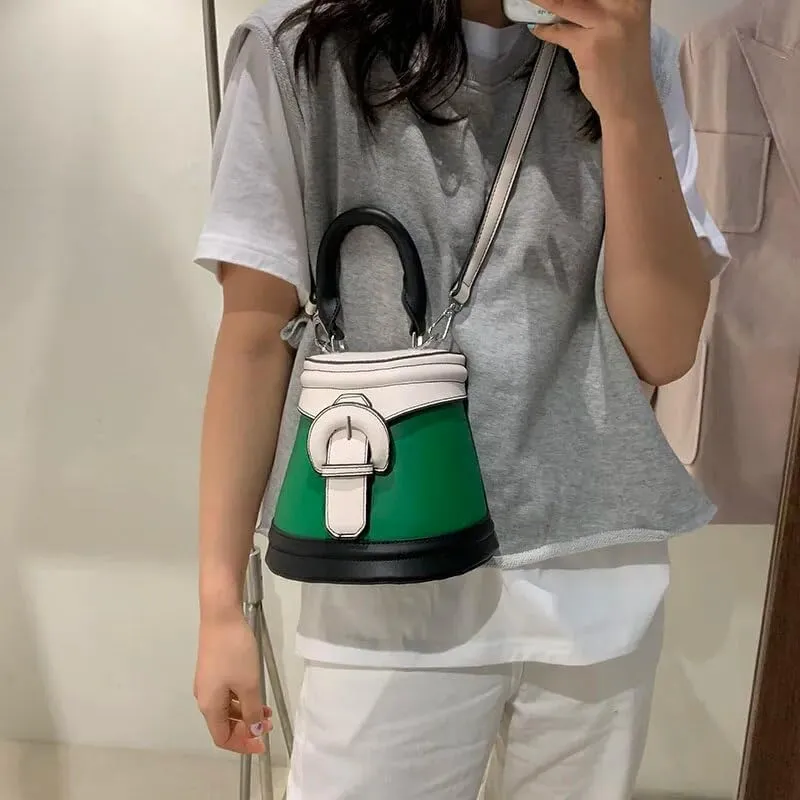 Women Shoulder Bags, Women's Bag Handbag Round Totes Bags For Women Clutches Luxury Crossbody Bag Leather Hand Pouch