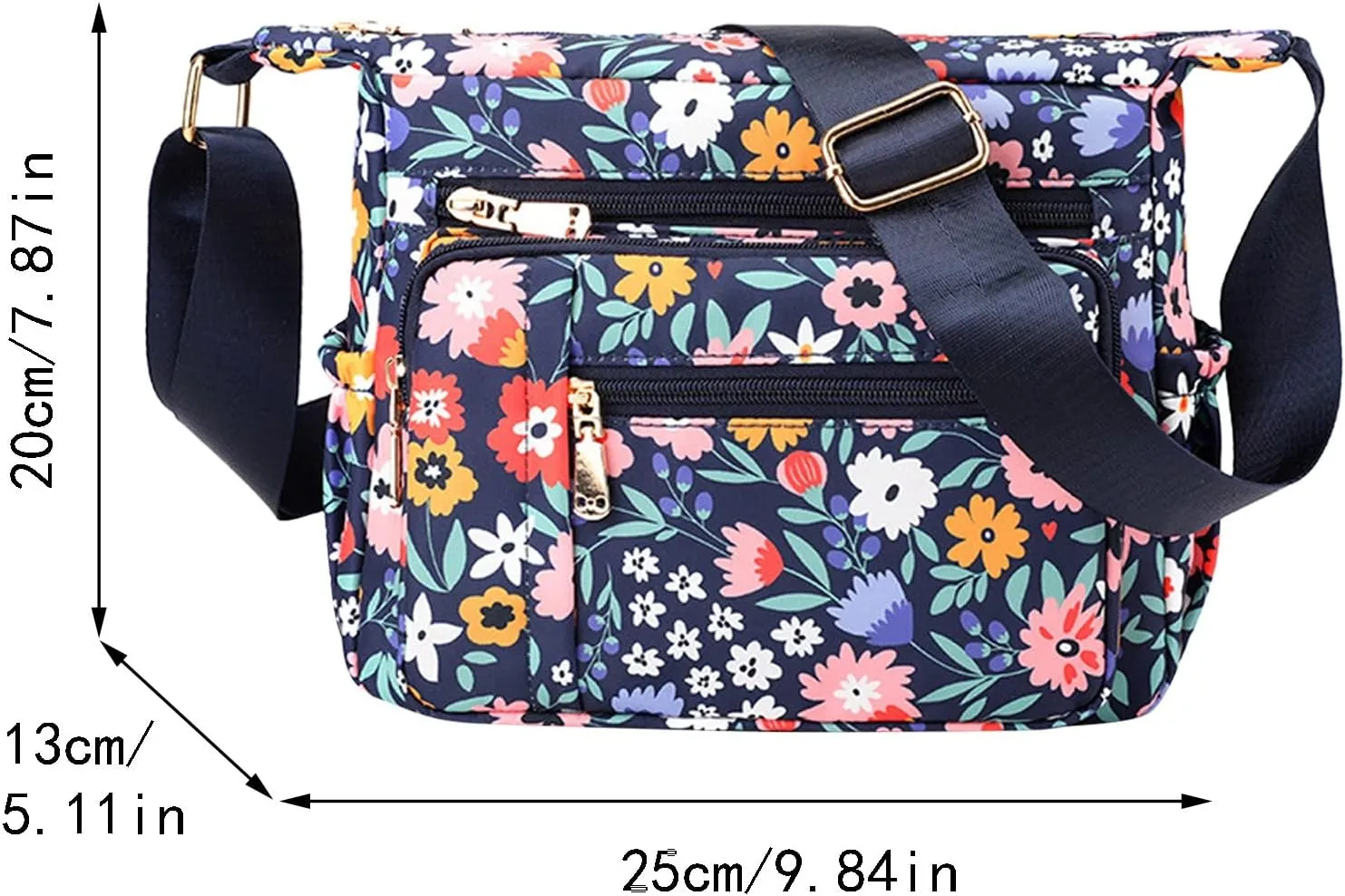 Women Shoulder Handbag Roomy Multiple Pockets Bag For Ladies Crossbody Purse Fashion Tote Top Handle (B, One Size)
