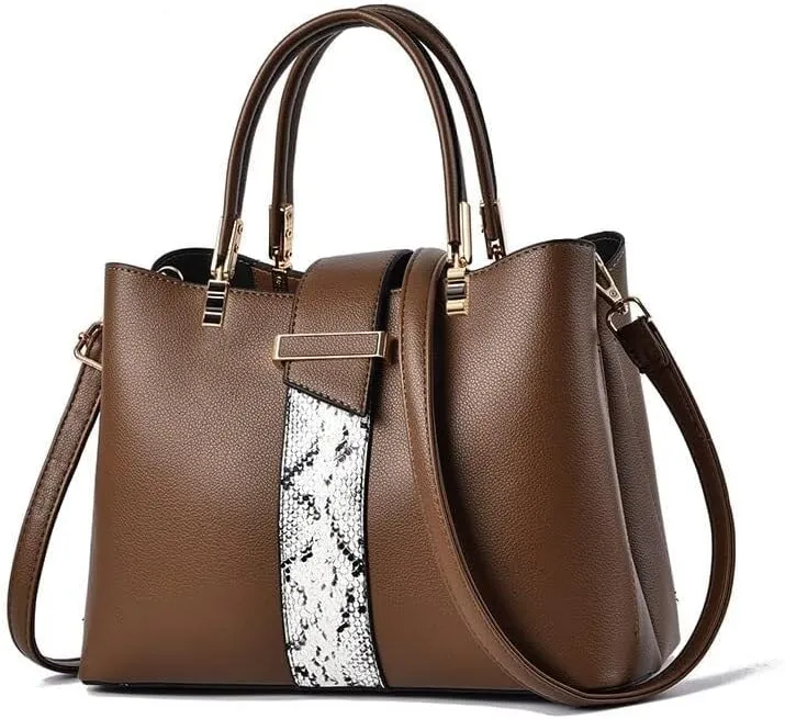 Women Top Handle Shoulder Totes Crossbody Bag With Zipper For Ladies Wristlets Messenger Bags Handbags Pu Leather