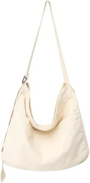Women's Canvas Crossbody Messenger Bag - Large Capacity, Casual Shoulder Travel & Shopping Bag