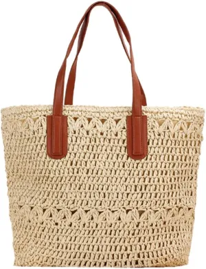 Women's Hobos Shoulder Bags Ladies Tote Shopping Bag for Travel Beach