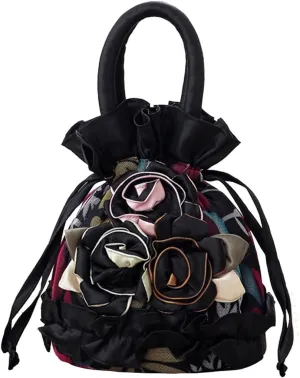 Womens Ladies Handbag Drawstring Bucket Bag Coin Purses Key Bags Cash Money Phone Pouches
