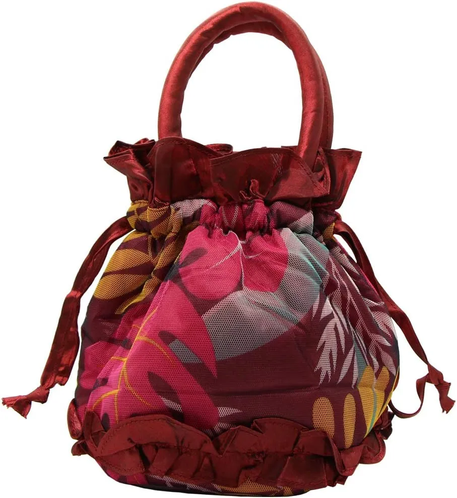Womens Ladies Handbag Drawstring Bucket Bag Coin Purses Key Bags Cash Money Phone Pouches