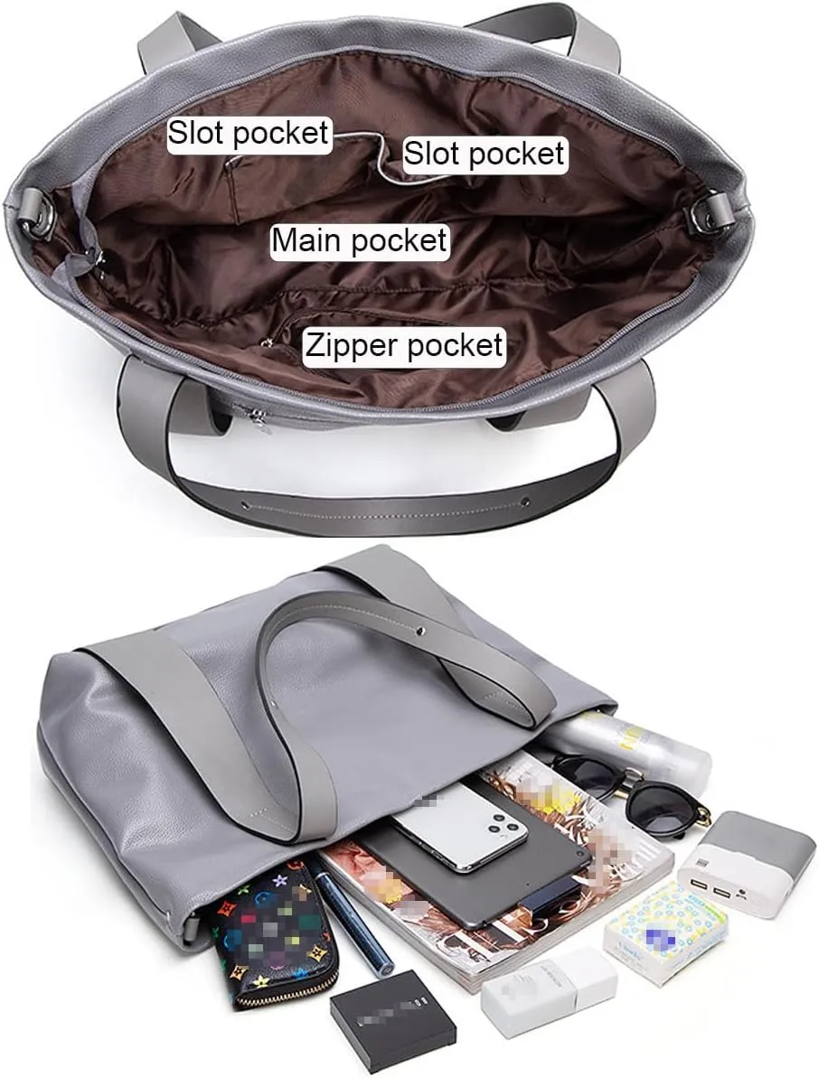 Womens Leather Purses and Handbags Chain Totes Satchel Bag PU Shoulder Bag Ladies Work Top-Handle Bag