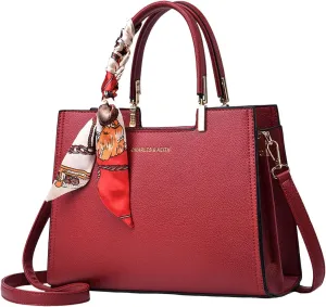 Women's Purses and Handbags Stadium Crossbody Messenger Bags for Concerts Sporting Events Travel Bag with Zipper(Red)