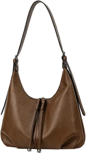 Womens Soft Vegan Leather Shoulder Crossbody Bag Large Dumpling Tote Purse Casual Retro Working Handbag Satchels
