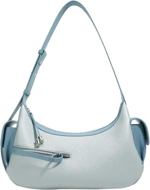 Womens Trendy Genuine Leather Shoulder Bag Small Y2k Dumpling Crossbody Tote Purse Handbags Designer Satchels 2025