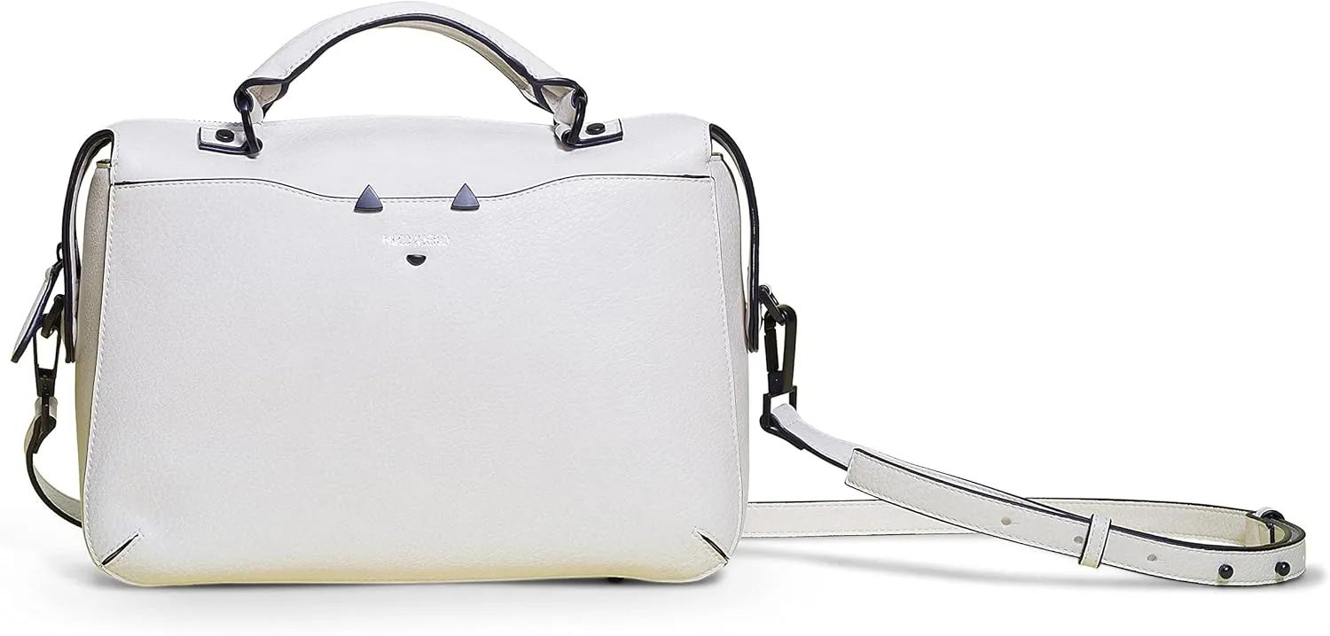 Women's Uptown Satchel Kitty Face Eyes Snout Hardware
