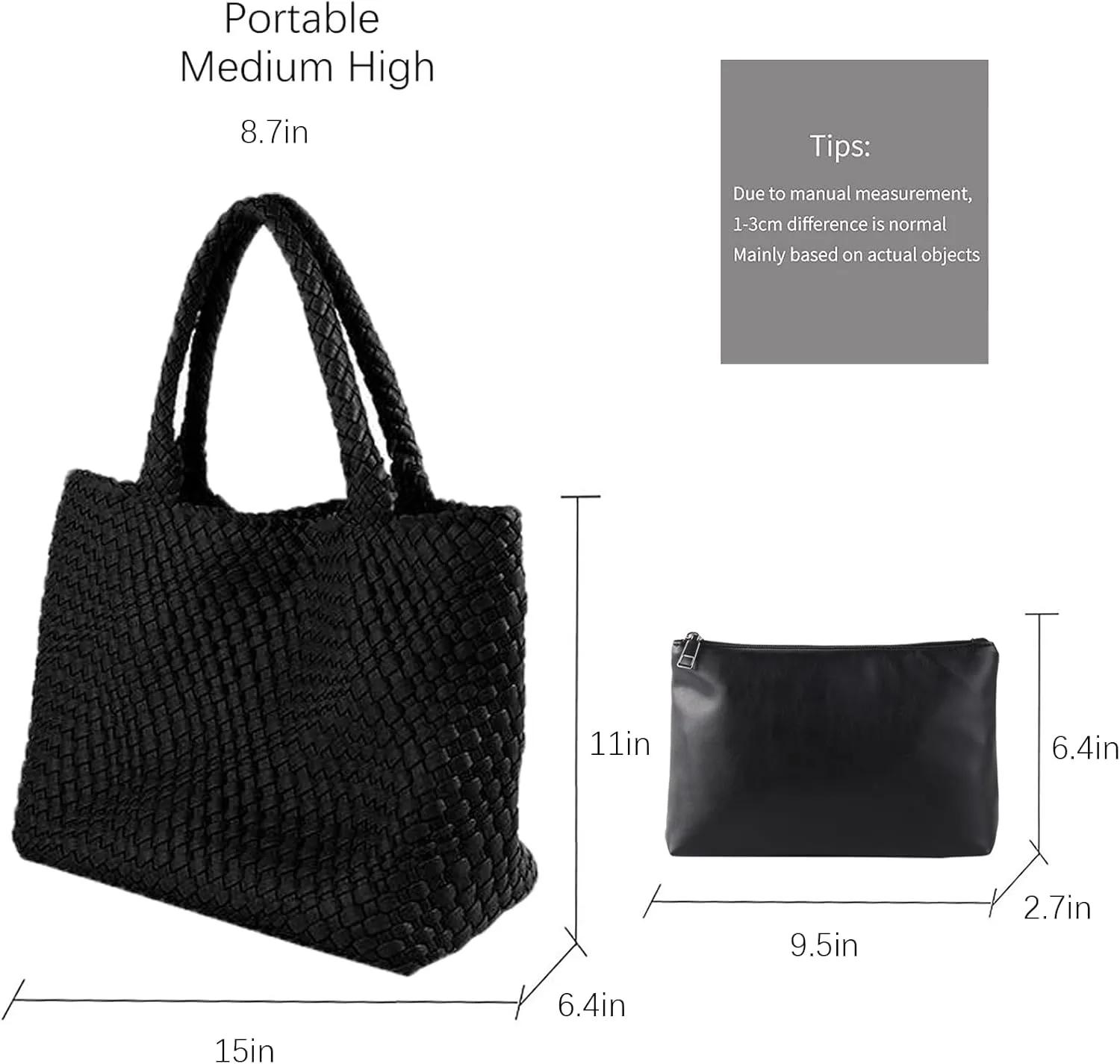 Woven Tote Bag Womens Purse Woven Bags for Women Large Summer BeachTote Bags Vegan Leather Shoulder Handbags Travel Totes