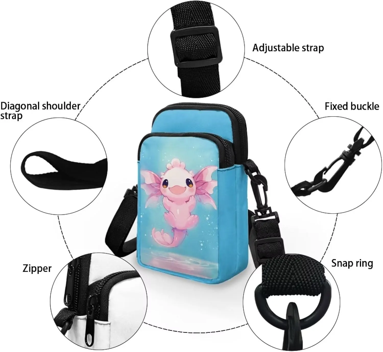 Xpyiqun Crossbody Phone Purse for Women Small Wallet Bags Cross Body Pouches Shoulder Handbag
