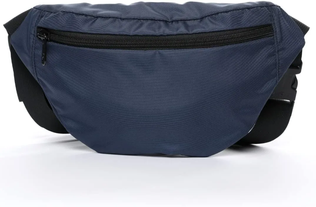 ZAGA Customs Fanny Pack for Men & Women | Premium Nylon Waist Pack | Water Resistant Pouch Carries All Belongings | Lightweight Fanny Pack for Workout & Travel | Made in the USA | Navy Blue