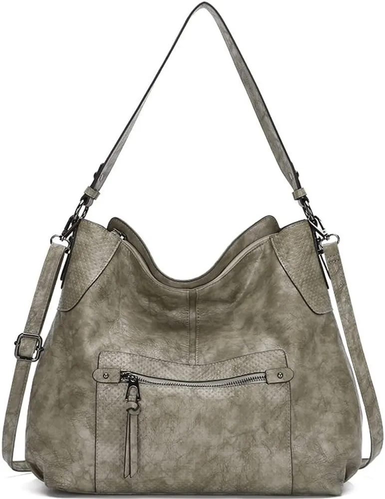 ZiMing Women Shoulder Bags Marble Textured Leather Tote Bag Vintage Handbags Purse Hobo Handbag Satchel Crossbody Bag Totes