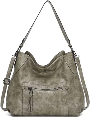 ZiMing Women Shoulder Bags Marble Textured Leather Tote Bag Vintage Handbags Purse Hobo Handbag Satchel Crossbody Bag Totes
